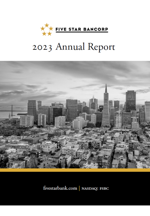 2023 Annual Report Cover of San Francisco skyline.
